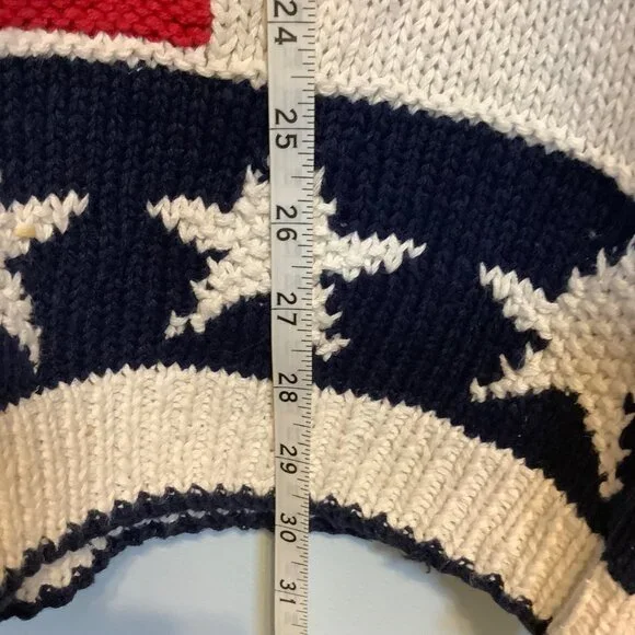 NWT Vintage Stitches in Time 90s Cardigan Women’s 1X Patriotic Granny Core USA - Picture 4 of 12